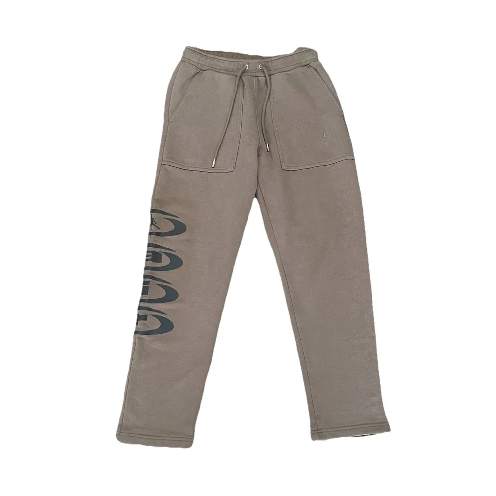 Air Jordan x Travis Scott Fleece Pant Palomino Brown Size Small DZ5508-275